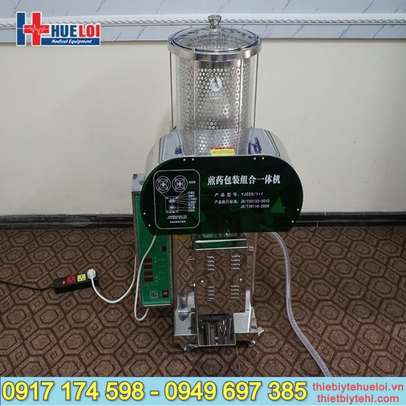 MÁY SẮC THUỐK KÈM ĐÓNG TÚI TỰ ĐỘNG