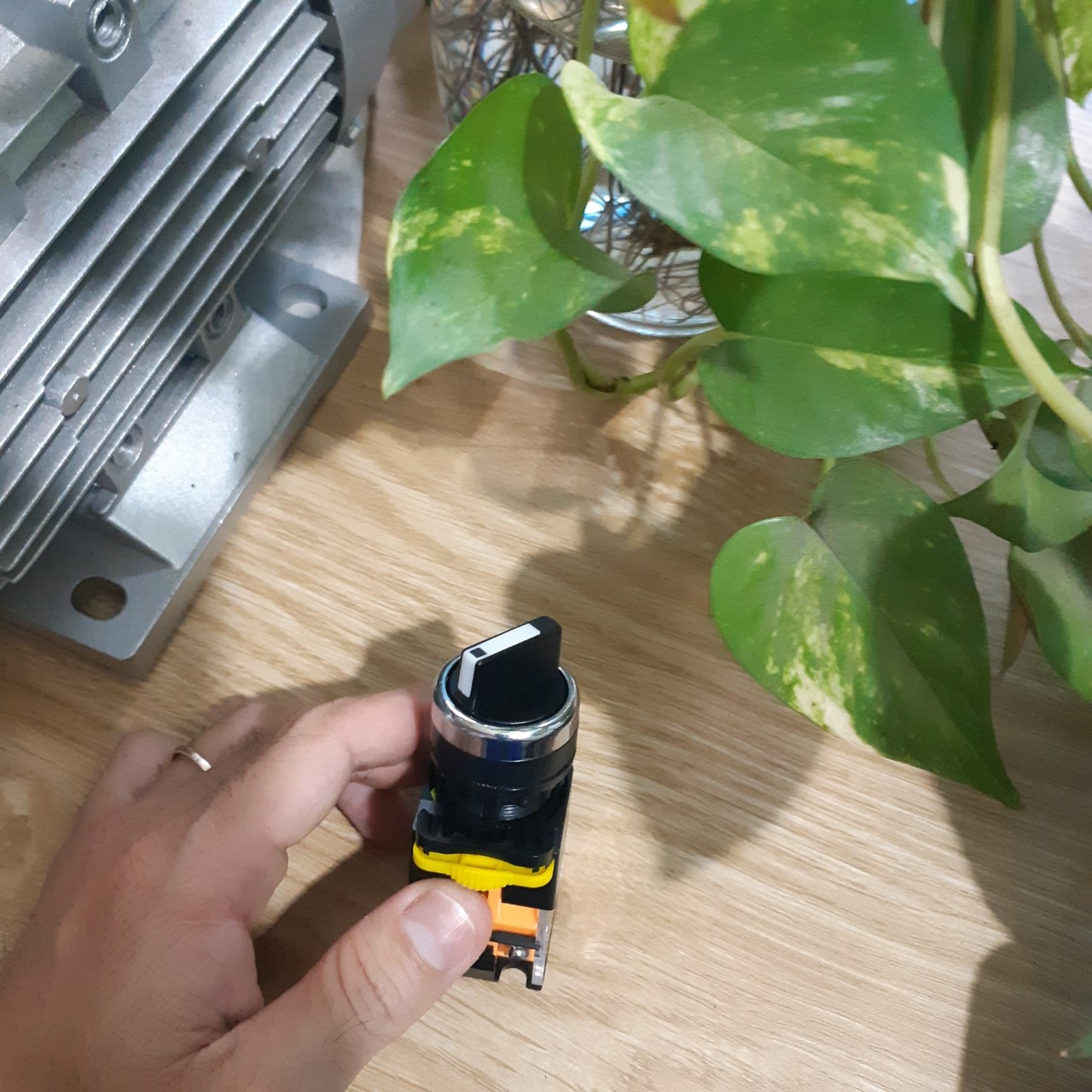 Công tắc xoay tự giữ 2 và 3 vị trí , cần ngắn , phi 22 mm