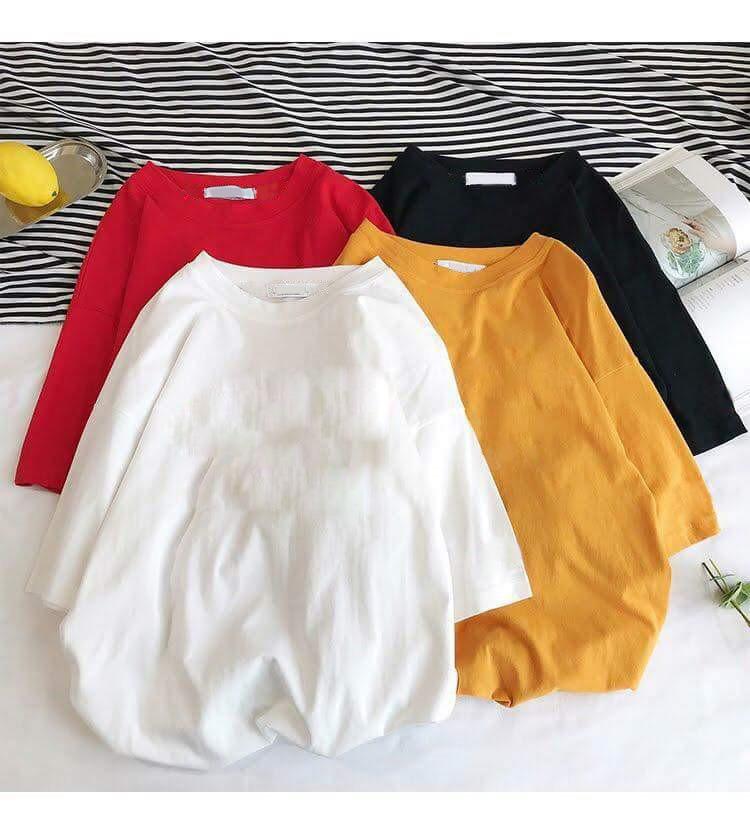 [HCM]ÁO THUN TAY LỠ UNISEX