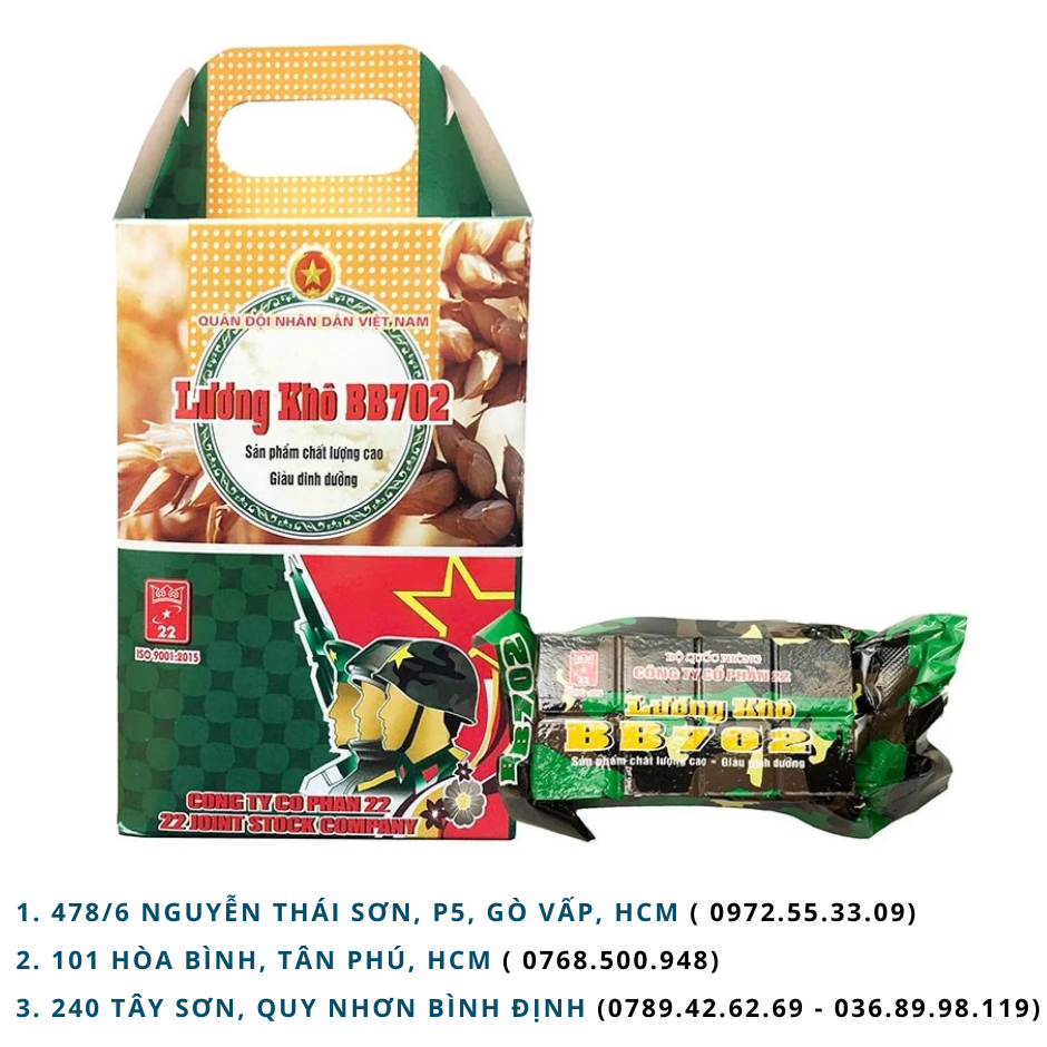 Lương khô BB702 - Công ty 22 - 0,7 kg