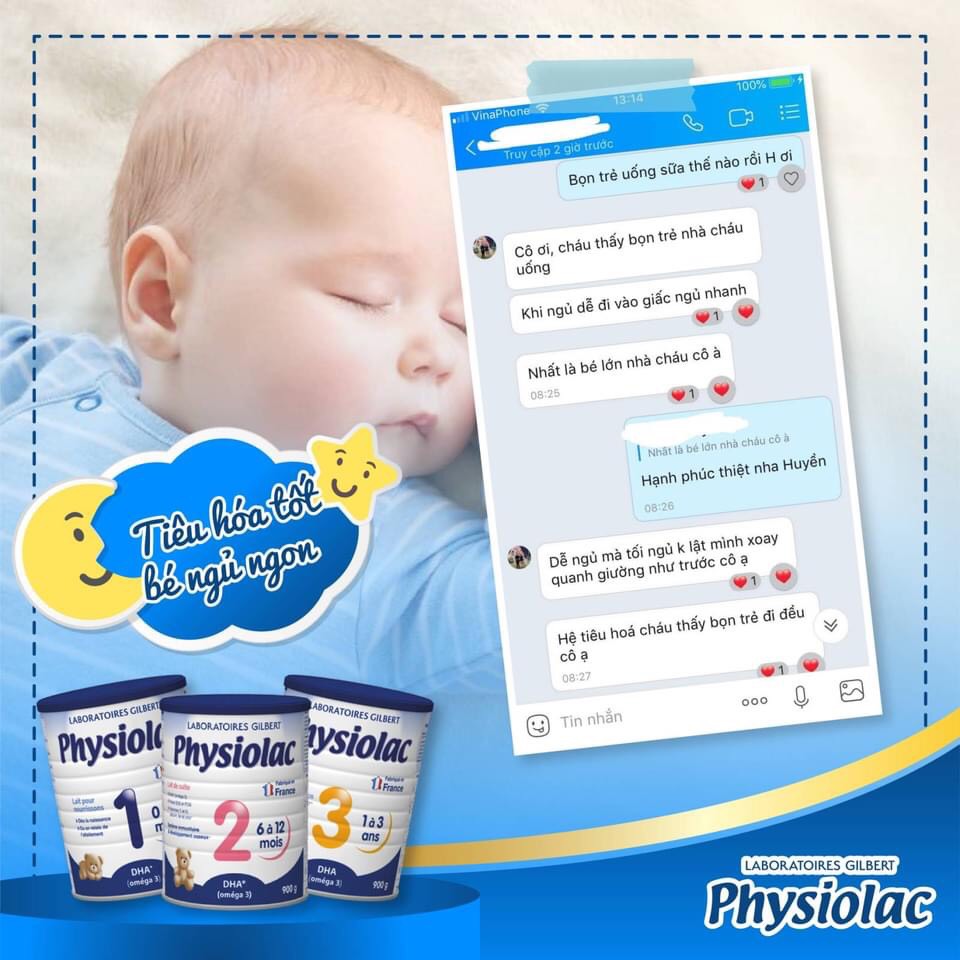 [Mẫu mới] Sữa Physiolac số 1,2,3 400g (date mới)