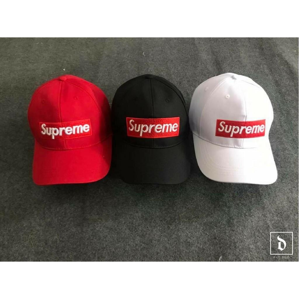 COMBO 3 Mũ nón lưỡi trai Supreme (Trắng-Đỏ-Đen)