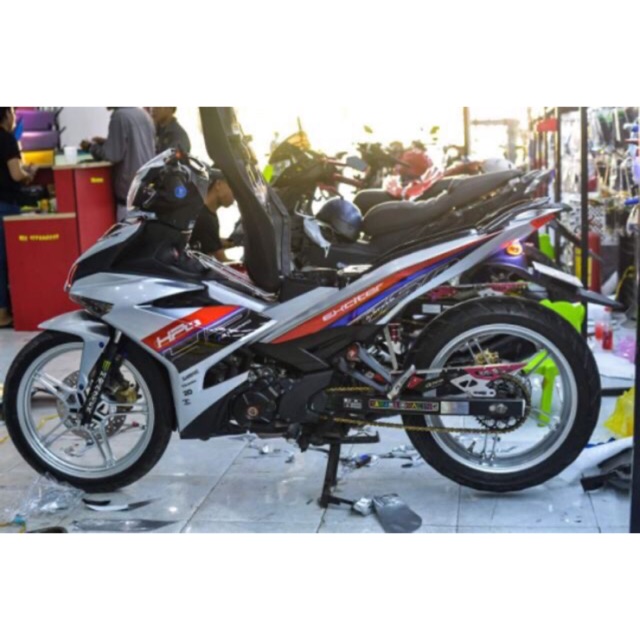Tem exciter 150 hp4 xanh đen