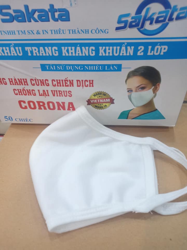 Com bo 10 Khẩu - trang vải dệt kim