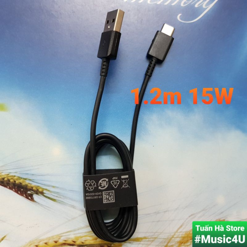 Cáp sạc nhanh Samsung USB Type C 15W và 25W [Music4U]