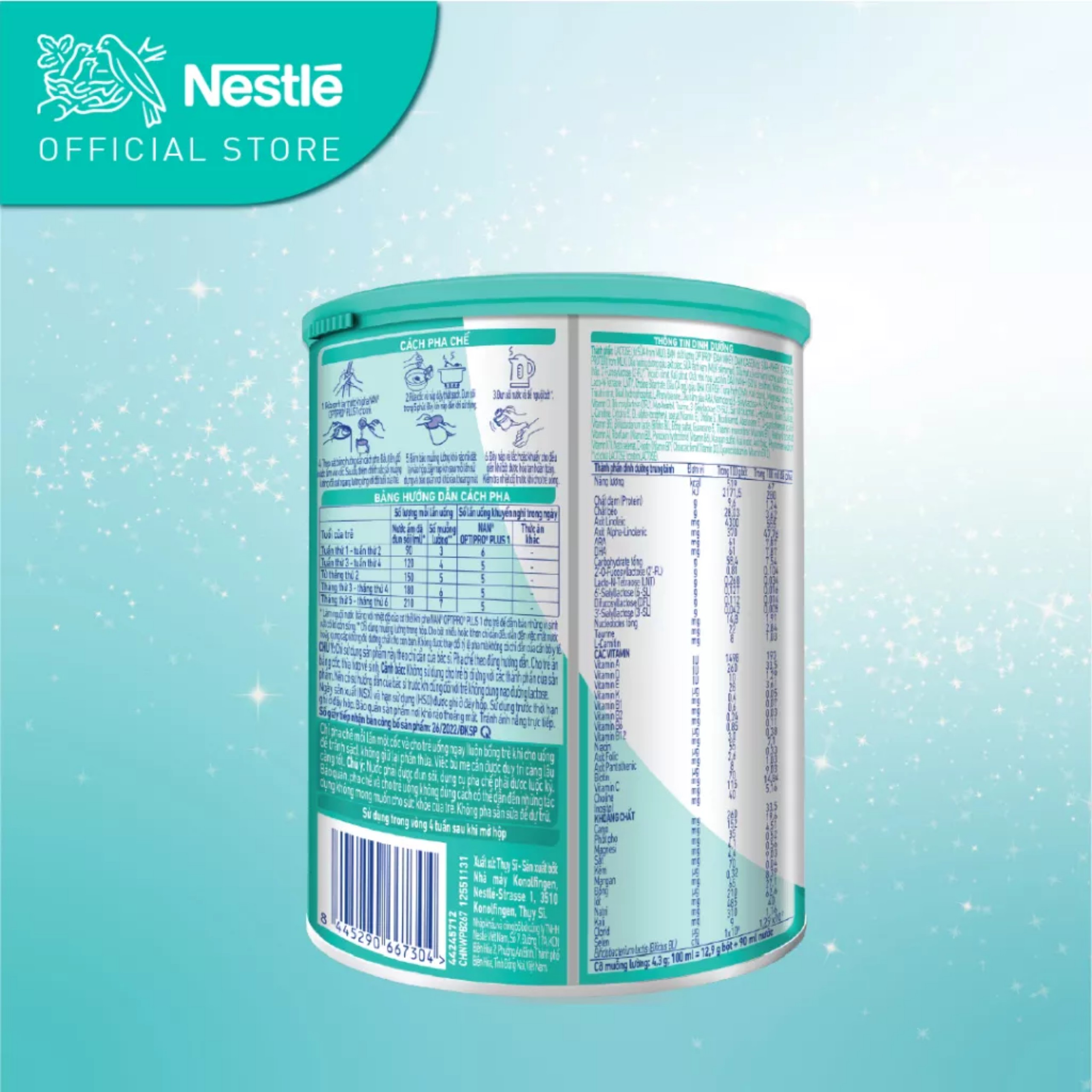 (Mẫu Mới) Sữa Bột Nestle NAN OPTIPRO PLUS 1 5HMO – Hộp 800g.