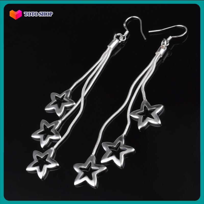 Women's earrings of Korean style stars are super cute, super cute