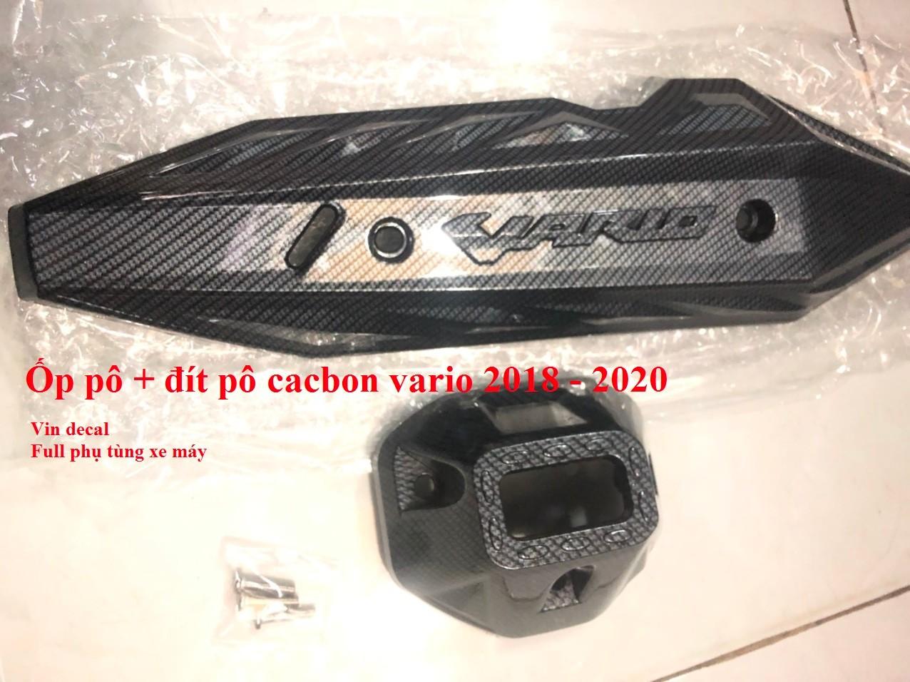 Ốp pô Đít pô Vario 2018-2020 Carbon