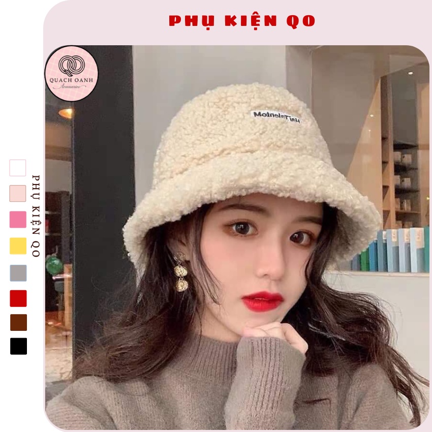 Mũ bucket lông cừu hot hit
