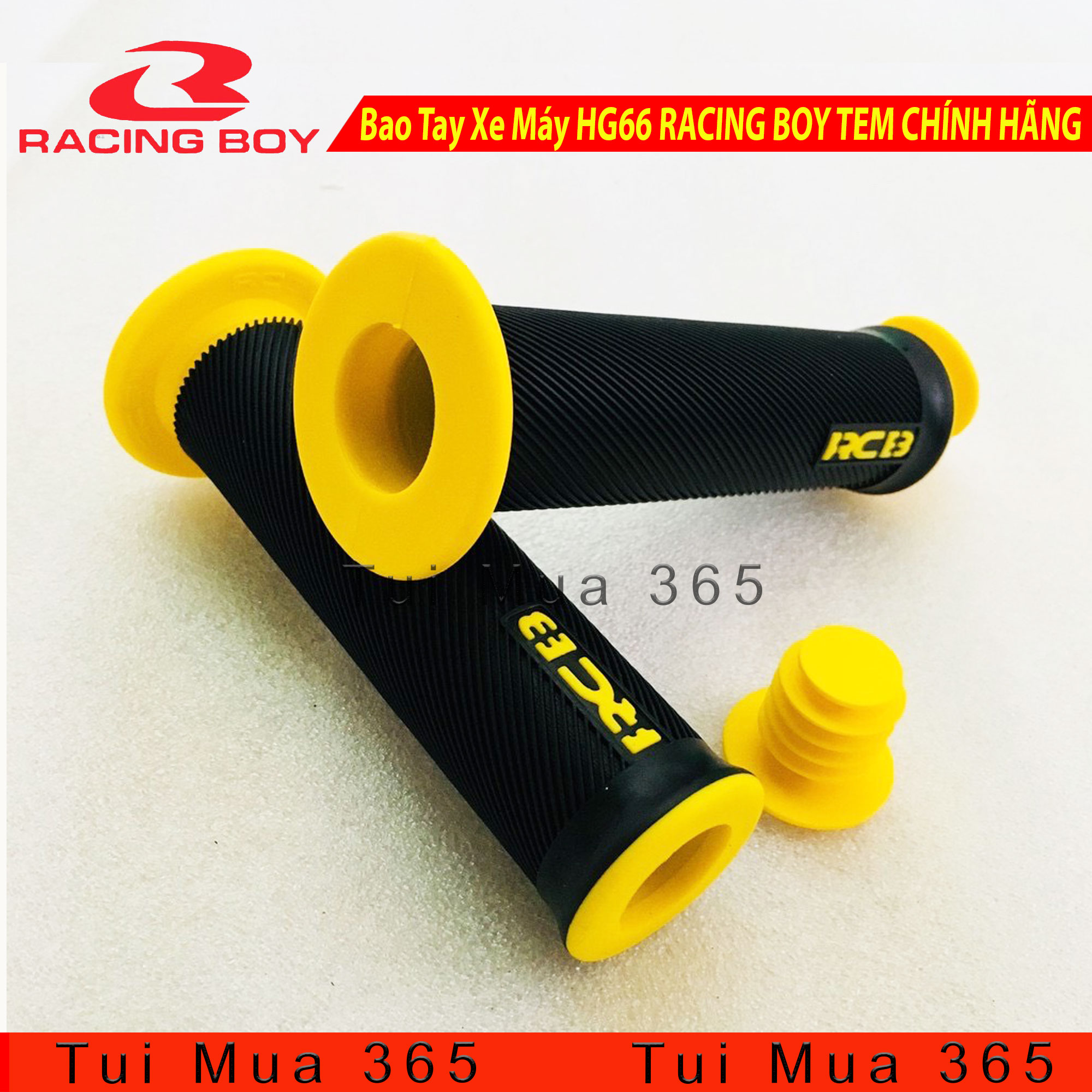[HCM]Bao Tay Xe Máy HG66 RACING BOY ( Đỏ Xanh Vàng Xám Đen )