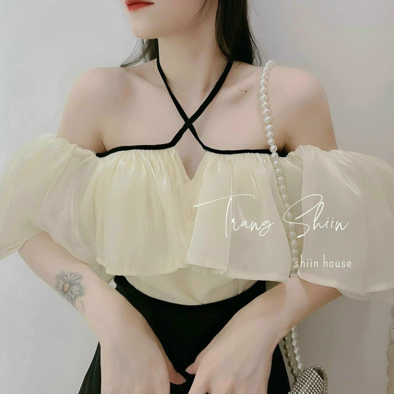 Áo Kiểu Bẹc Vai Cổ Chéo