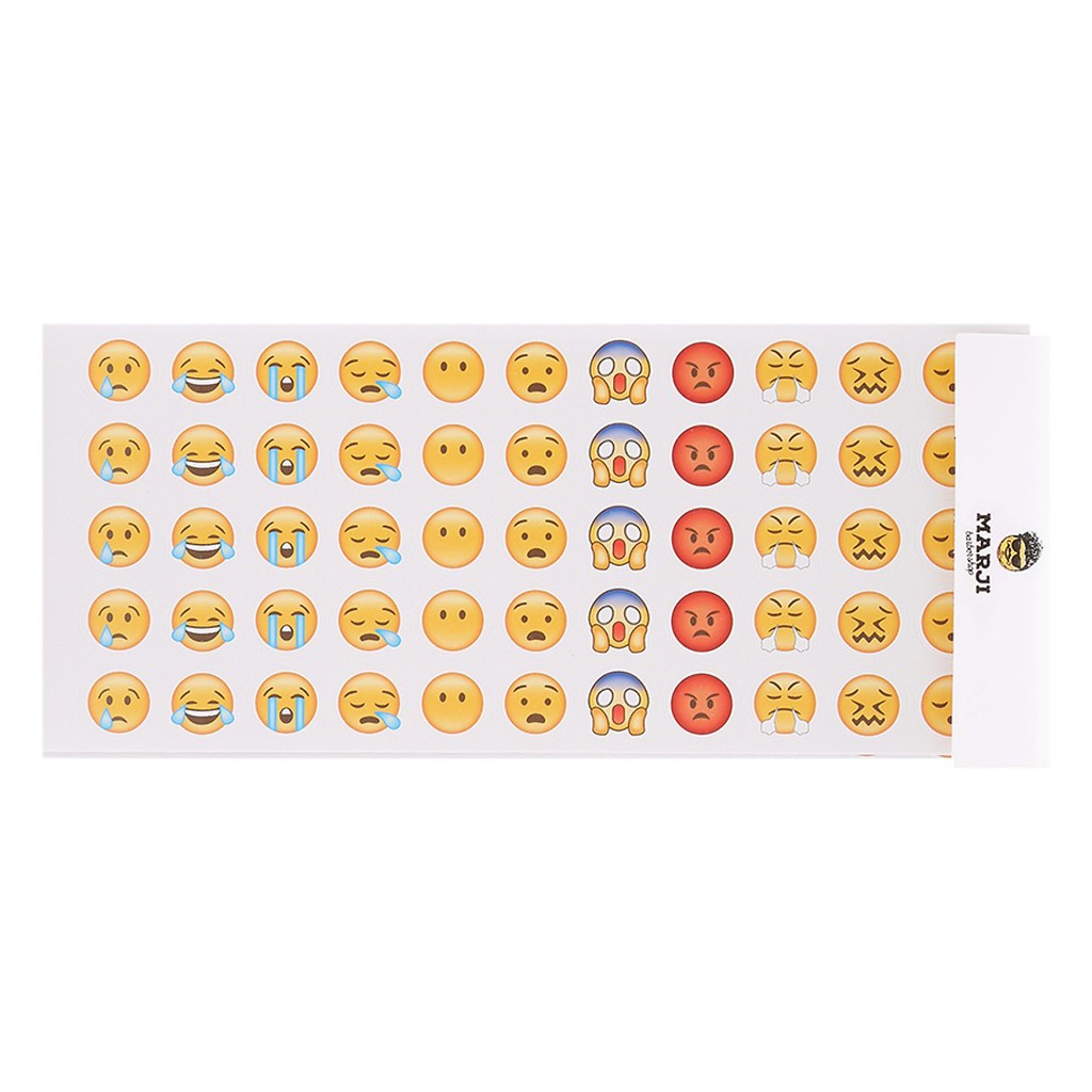[HCM]Bộ 12 tấm sticker trang trí (Emoji Stickers)