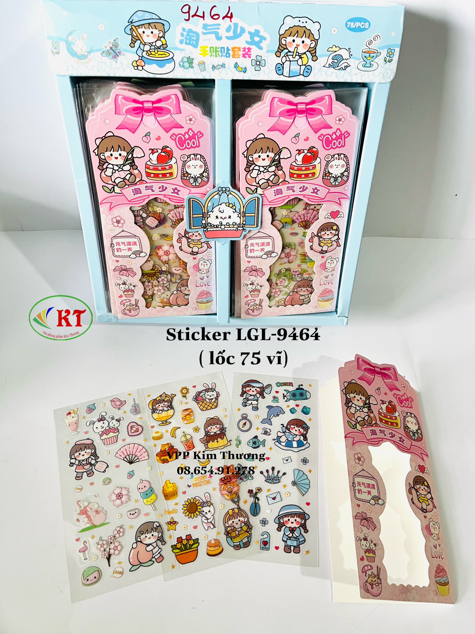 Combo 5 xấp sticker trong trang trí LGL-9464