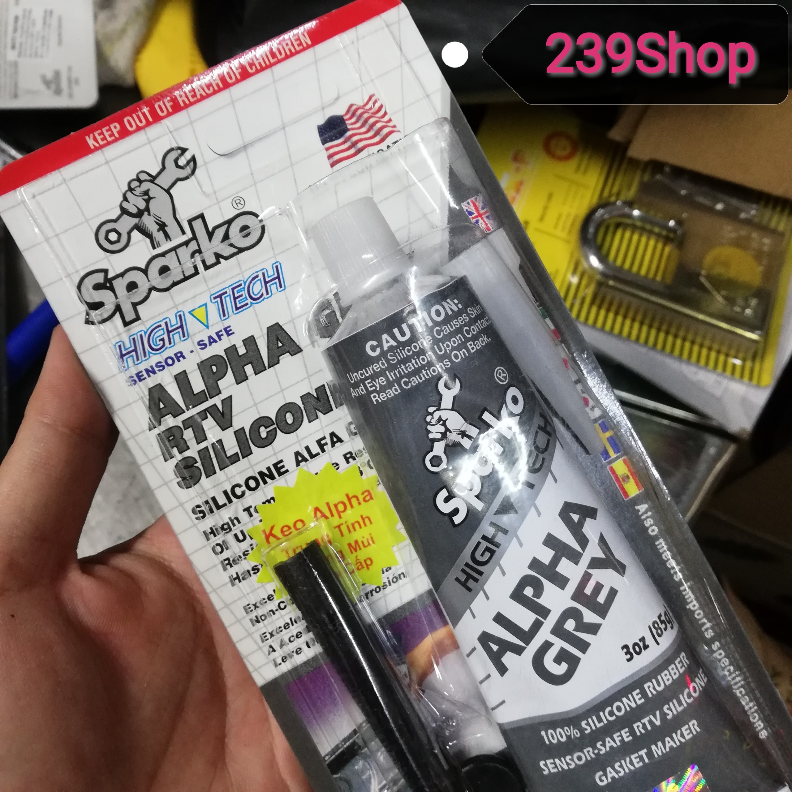 Keo dán ron Sparko Alpha Grey 85g