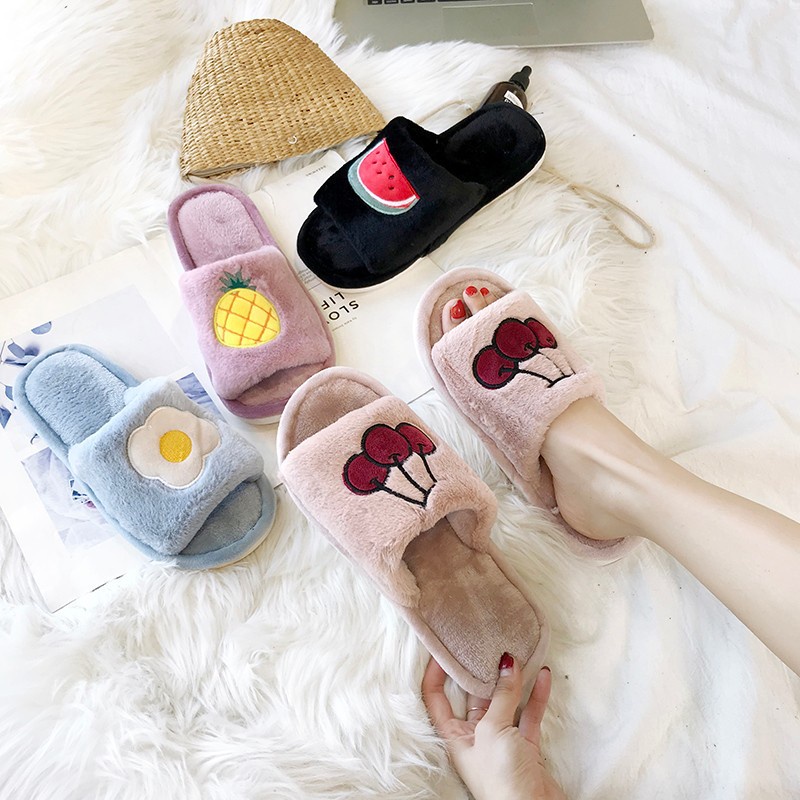 DÉP LÔNG TRÁI CẤY ĐẾ CAOSU SIÊU ÊM CHÂN