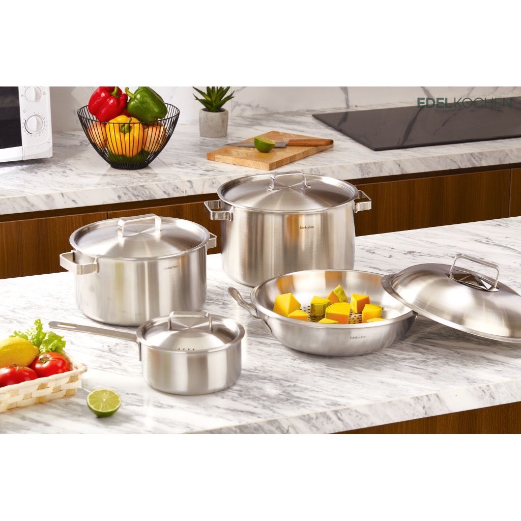 Bộ 4 Nồi Edelkochen Tango Inox 304 Cao Cấp Đáy từ
