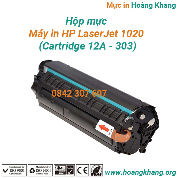 Hộp mực hp laserjet 1020 có lổ đổ mực / không lổ đổ mực hàng mới 100% nguyên hộp