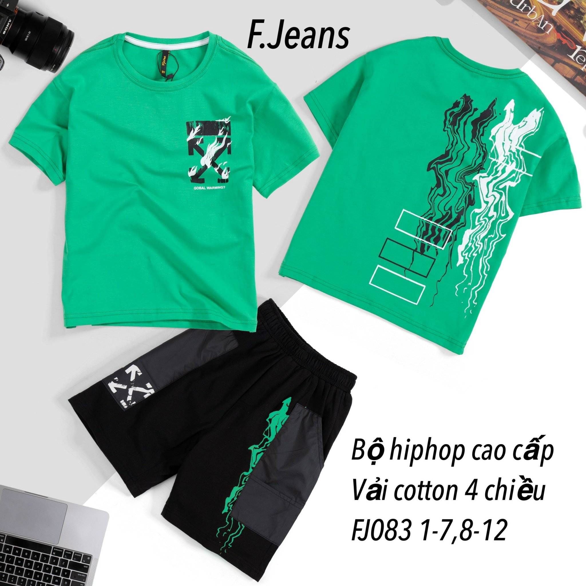 Bộ Hip hop Cotton cao cấp Sài Gòn (27-60kg)