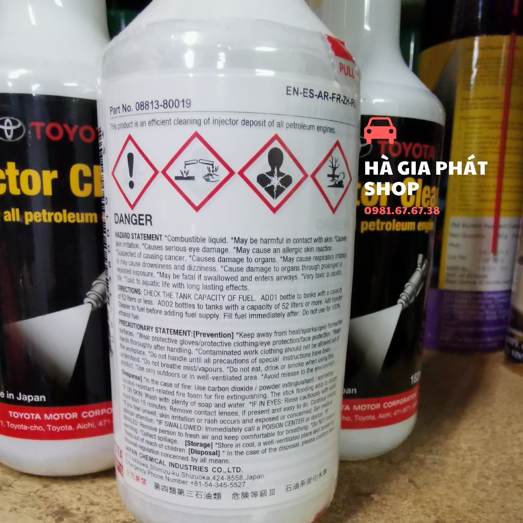 Dung Dịch Vệ Sinh Kim Phun Xăng Toyota