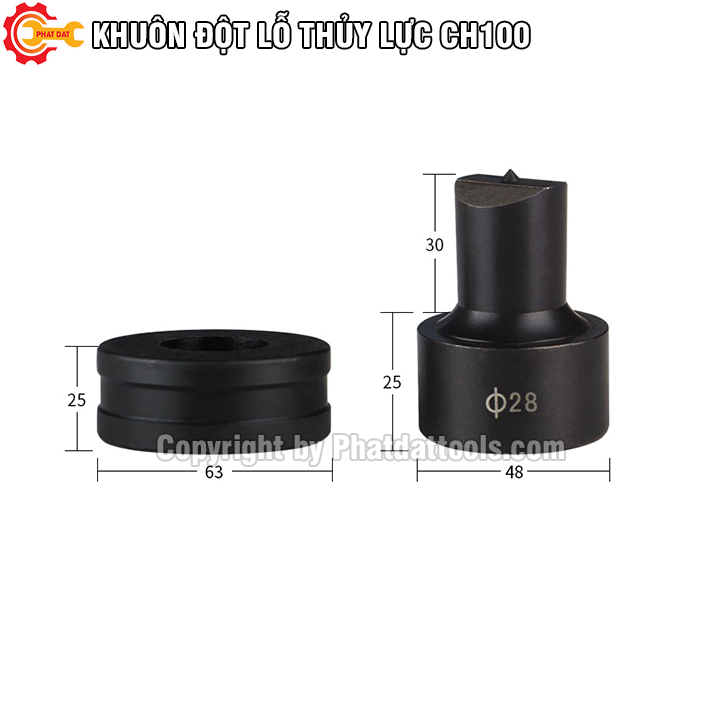 Khuôn đột lỗ tròn PADA cho máy đột thủy lực CH100