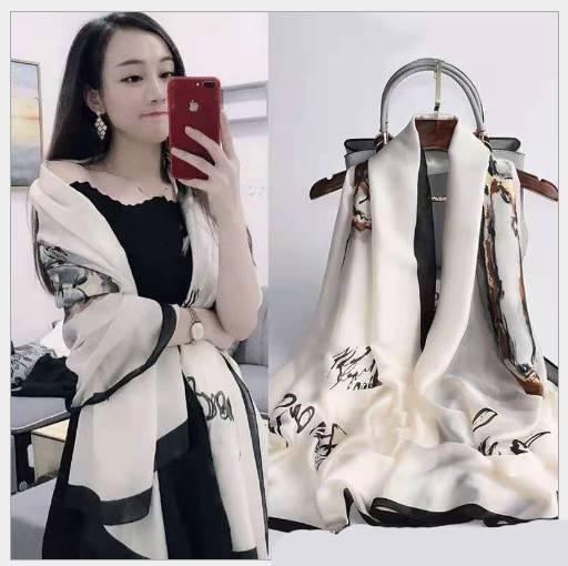 Khăn choàng lụa thời trang 175 x 90