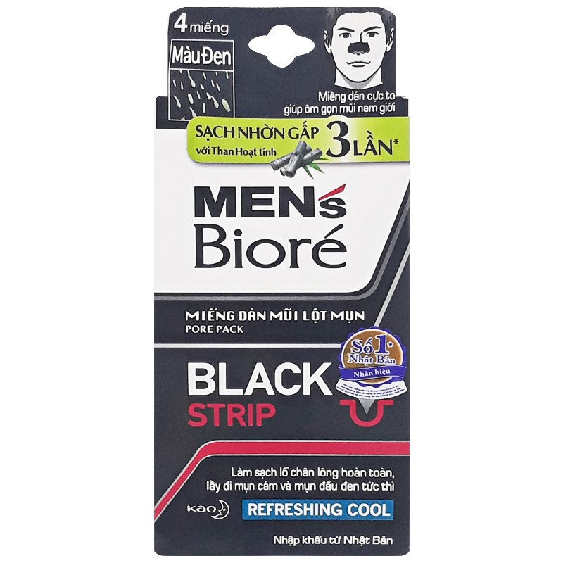 Miếng dán lột mũi Biore Nam