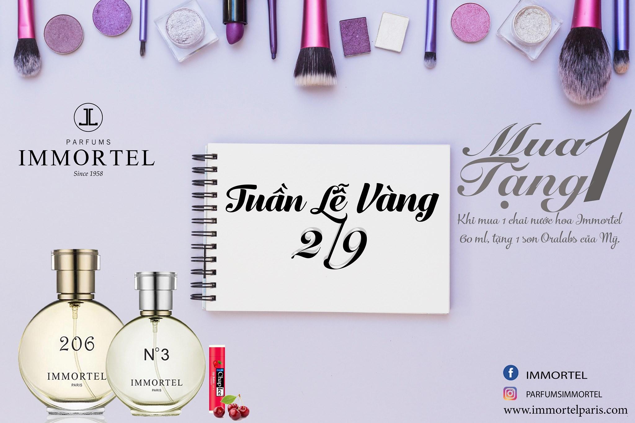Mua 1 Nước Hoa Immortel 60ml Tặng 1 Son dưỡng môi Oralabs