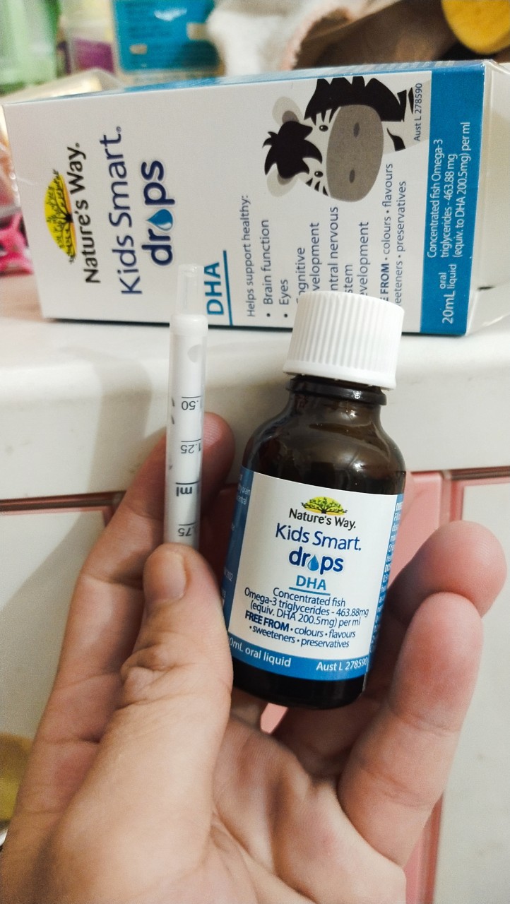 [HCM]Date 2027-DHA dạng giọt Nature’s Way Kid Smart DHA Drops 20ml Úc
