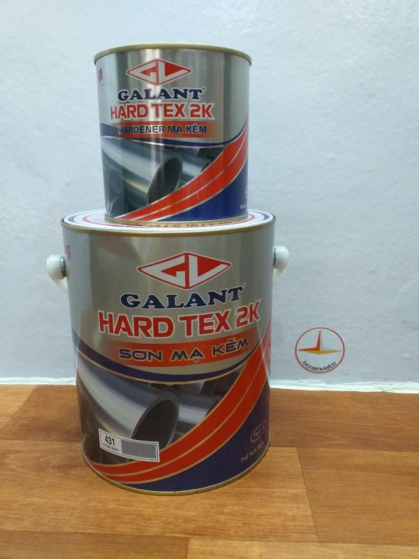 Sơn sắt mạ kẽm không cần lót Galant Hard Tex 2K 3.75L
