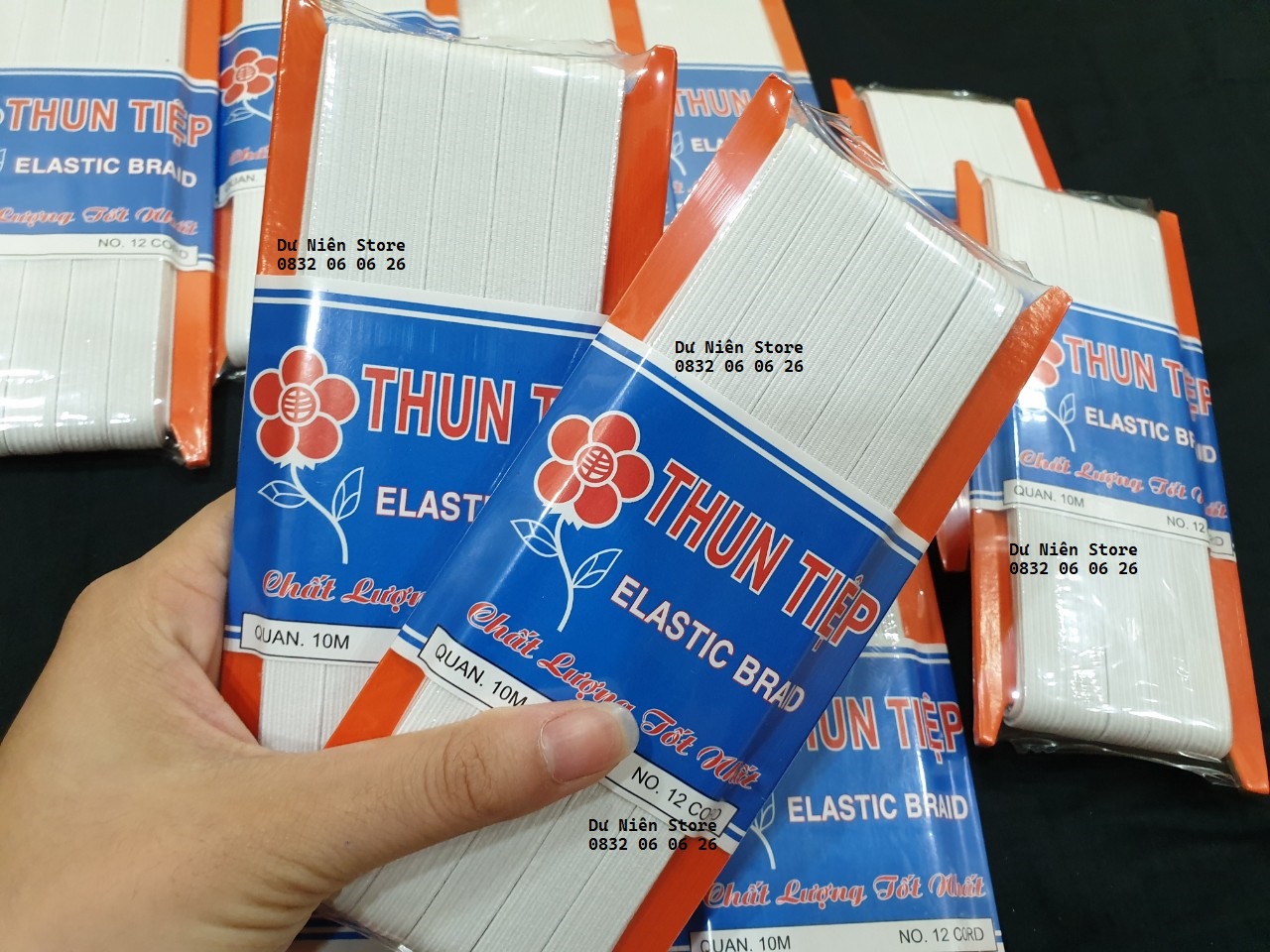 Thun Tiệp Hoa Mai Đủ Size Vĩ 10 Mét.