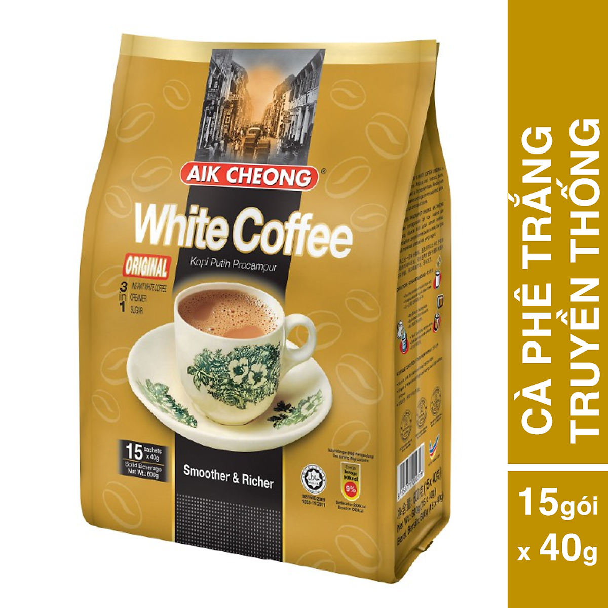 White Coffee 3 in 1 Aik Cheong Malaysia 600g