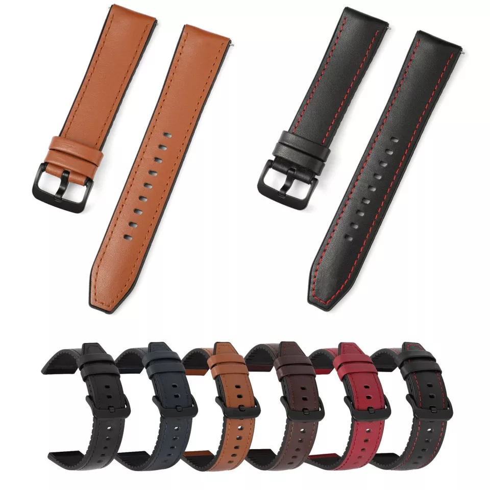 [HCM]Dây da hydrid Smartwatch 20mm/ 22mm