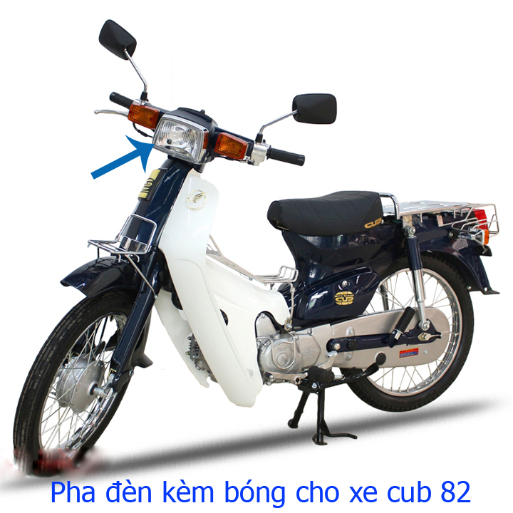 Quá chất luôn - Bộ đèn pha xe CUB 82