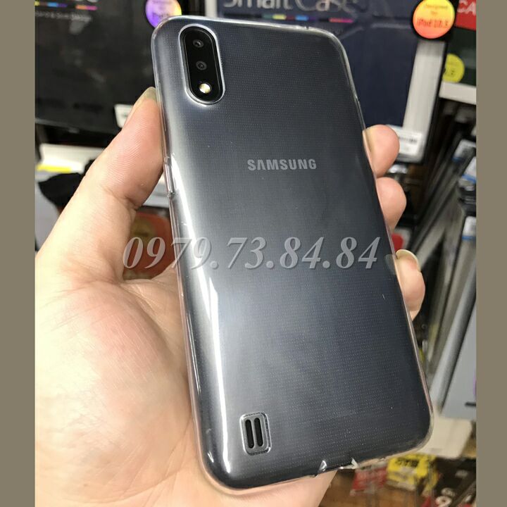 Ốp lưng Samsung Galaxy A01 silicon dẻo trong suốt siêu mỏng