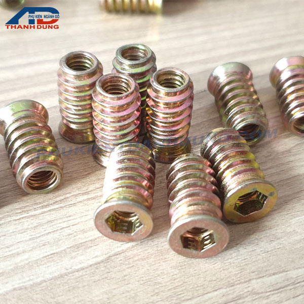 [GÓI 50 CÁI]Sò Cấy Gỗ Có Vành M6x20