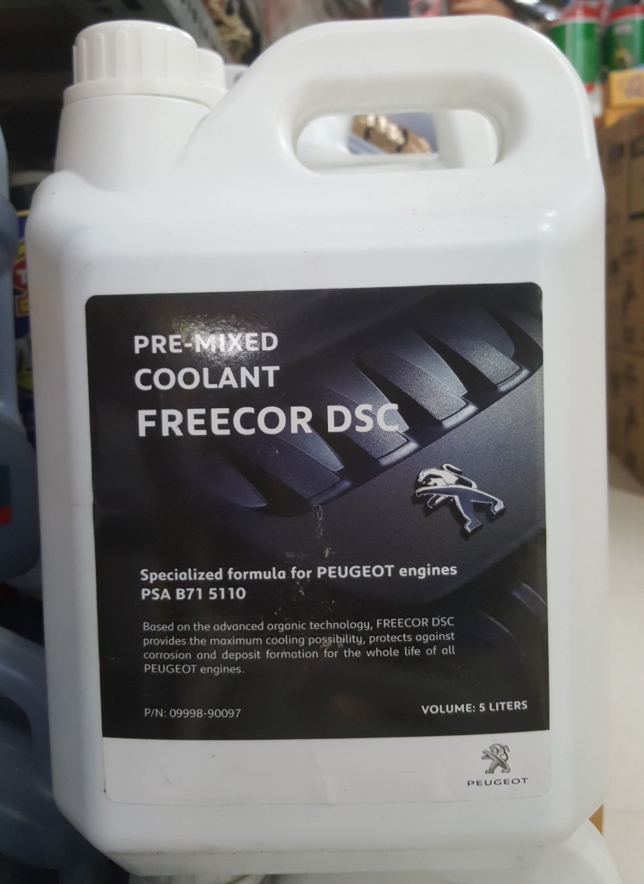 [HCM][NƯỚC LÀM MÁT ĐỘNG CƠ] PRE- MIXED COOLANT FREECOR DSC 5 LÍT