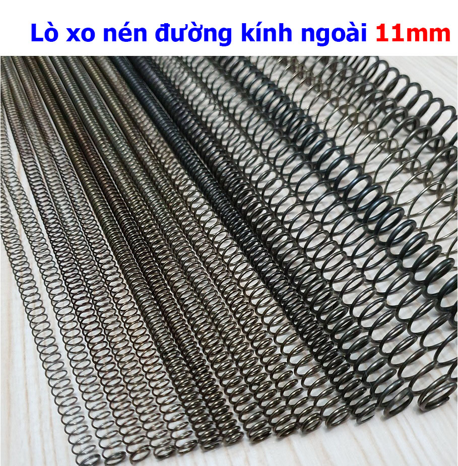 Lò xo nén đường kính ngoài 11mm, chiều dài 300mm