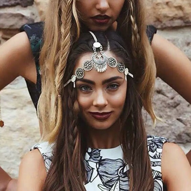 [HCM]Bờm tóc bohemian - Vòng đội đầu boho - head chain boho style