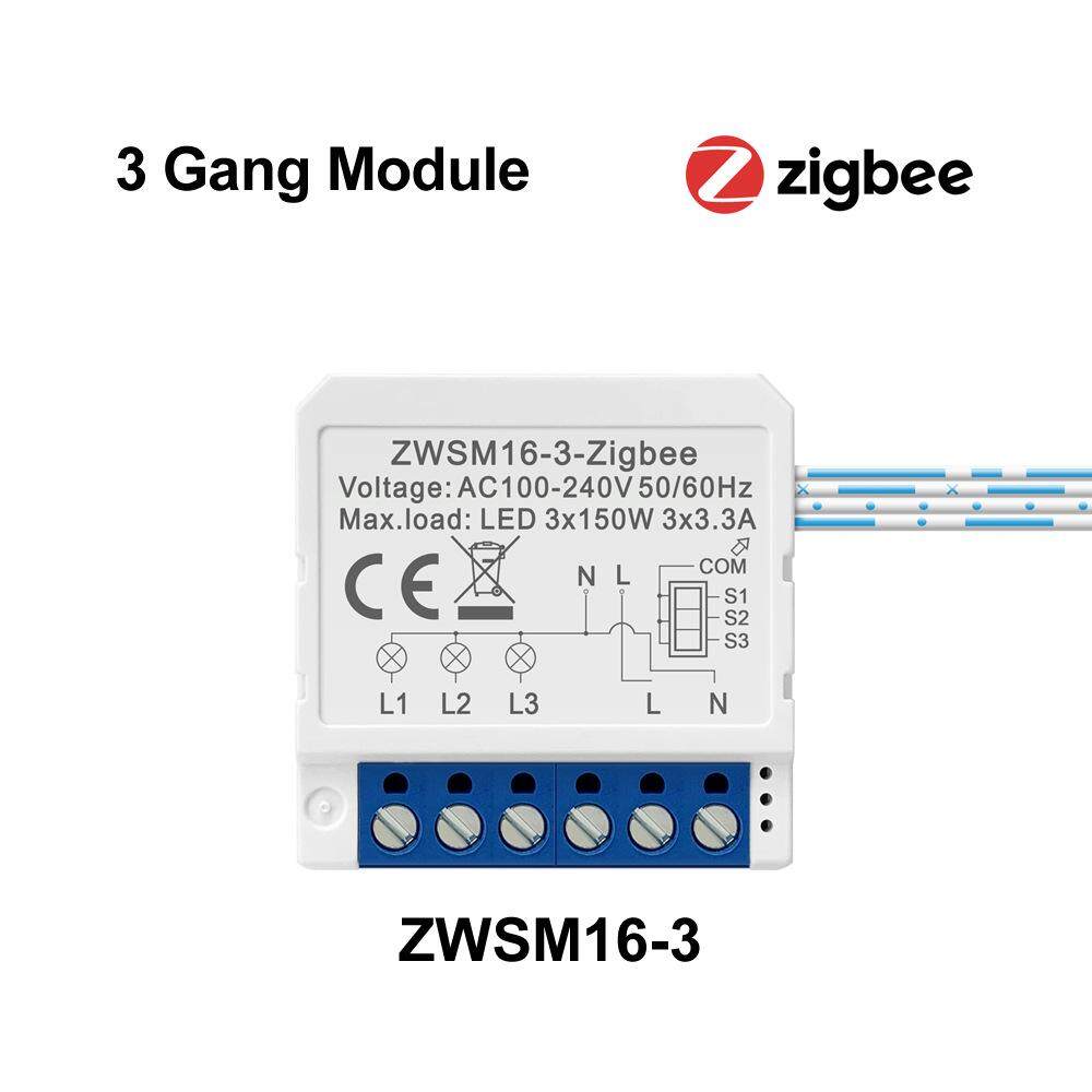 Công tắc bật tắt zigbee công tắc điều khiển kép 1234 chiều bộ ngắt mạch thông minh graffiti điều khiển từ xa mô-đun mini zigbee-zero fire