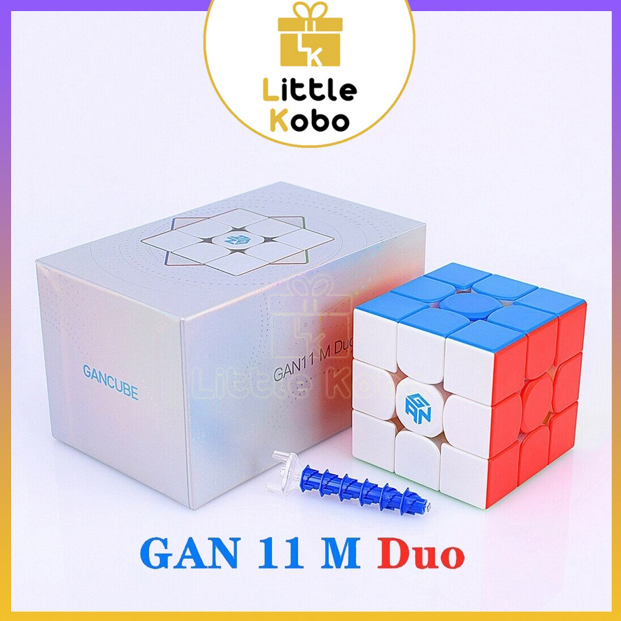 Rubik 3x3 Gan 11 M Duo 3x3 Pro Rubic 3 Tầng Nam Châm Gan11 M Đồ Chơi Trí Tuệ Trẻ Em Phát Triển Tư Duy - Little Kobo