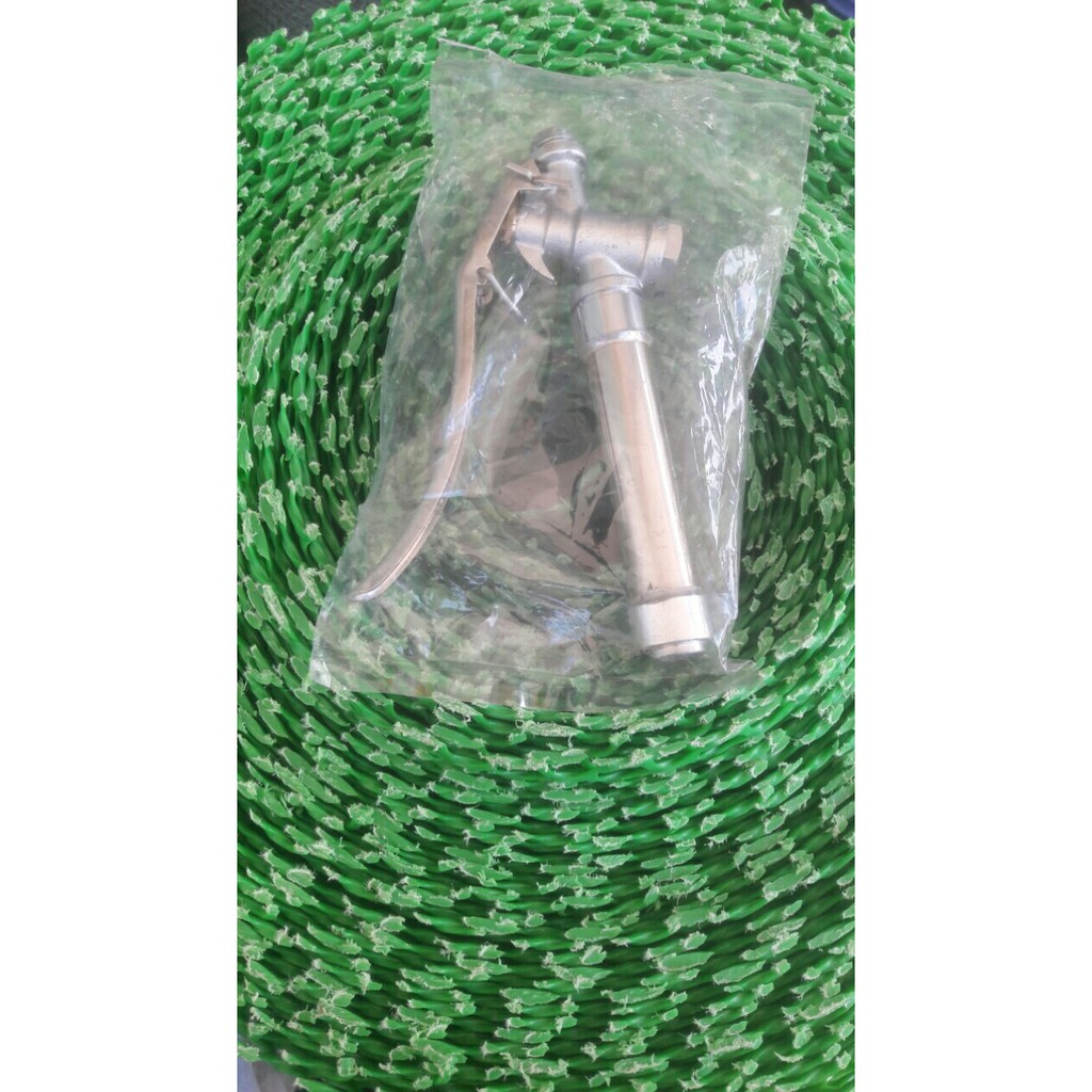 Tay bóp Inox cho bình xịt ren ngoài 14mm dùng cho cần bình xịt cao cấp