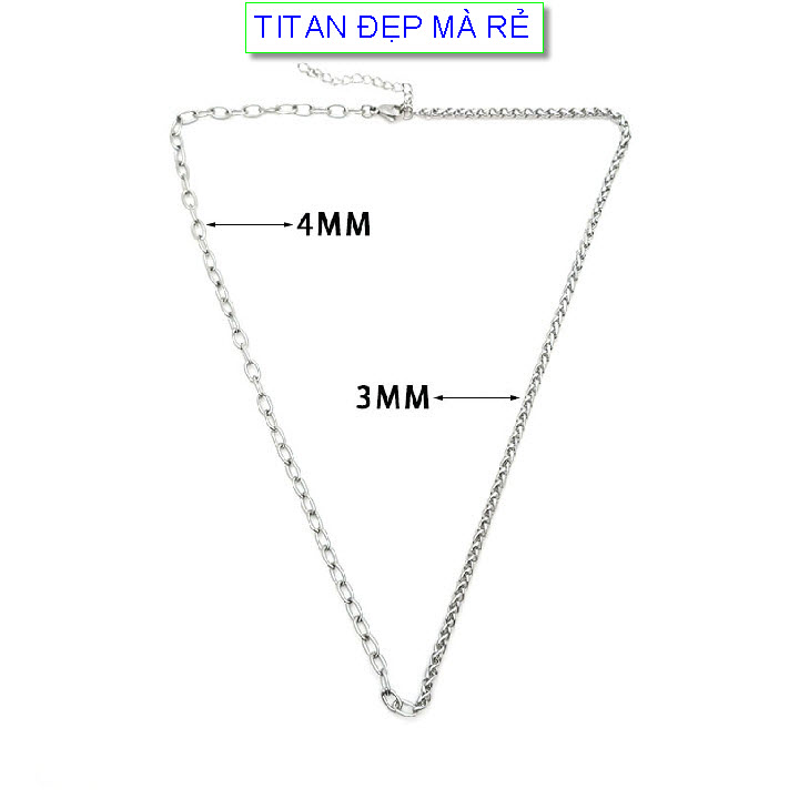 Eye pendant chain male titanium wire type 2 eyelets-commitment 1 Đổi 1 if rust