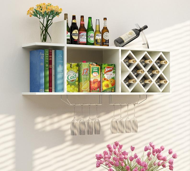 Kệ rượu treo tường nhỏ gọn