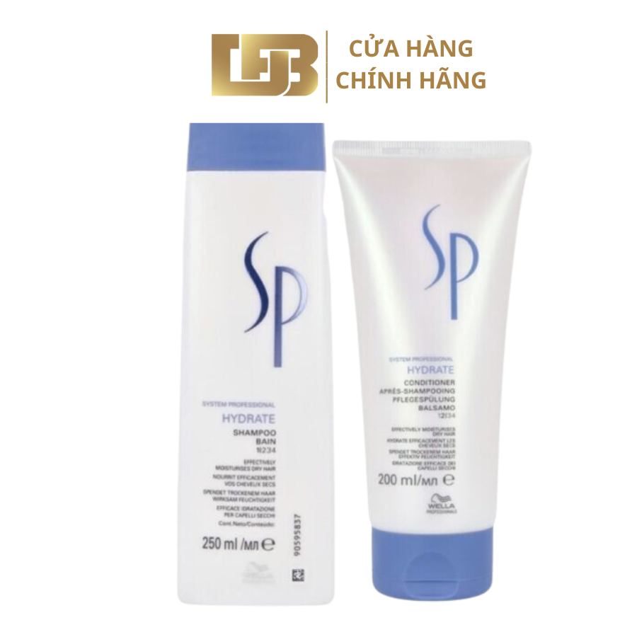 Gội Xả Dưỡng Ẩm Sp Wella Hydrate 250ML – 1000ML