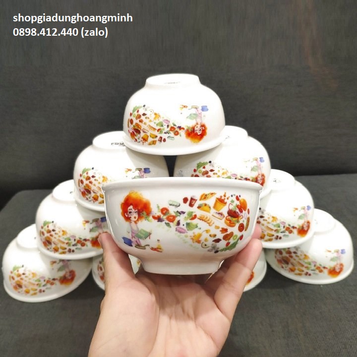 [HCM]bộ 10 chén sứ ăn cơm - chén sứ ăn cơm