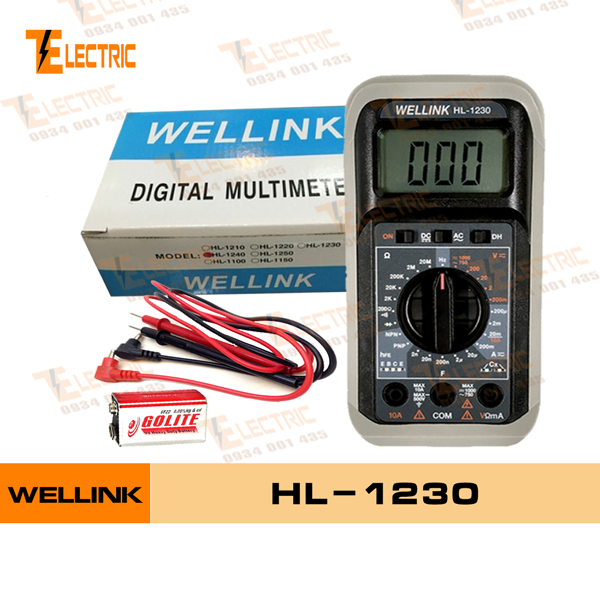 [HCM]ĐỒNG HỒ ĐO VẠN NĂNG WELLINK HL - 1230