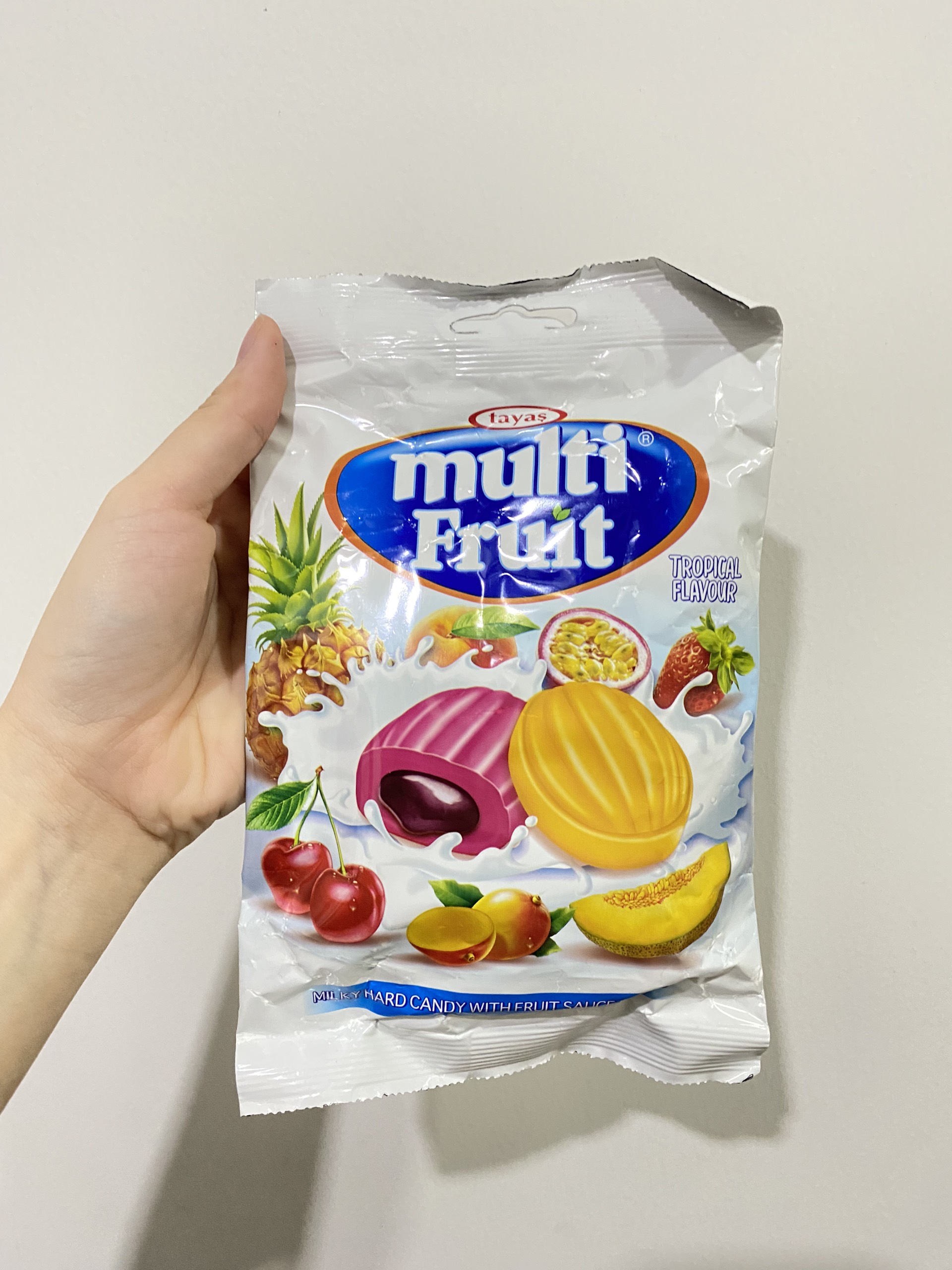 Kẹo Tayas Trái Cây Hỗn Hợp Nhiệt Đới Multi Fruit (Gói 90g)