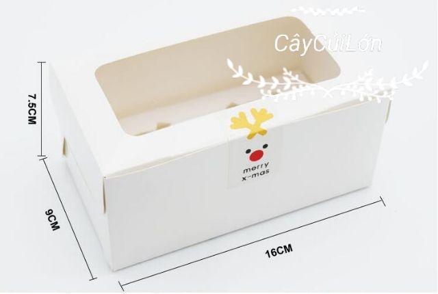 Set 5 Hộp Cupcake 2 Bánh