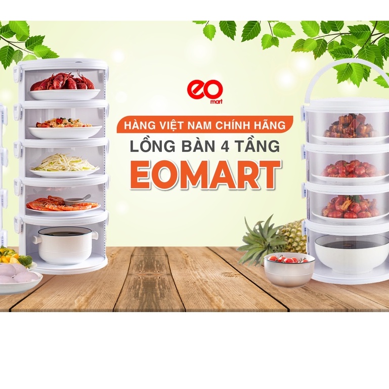 lồng bàn xoay 5 tầng giữu nhiệt
