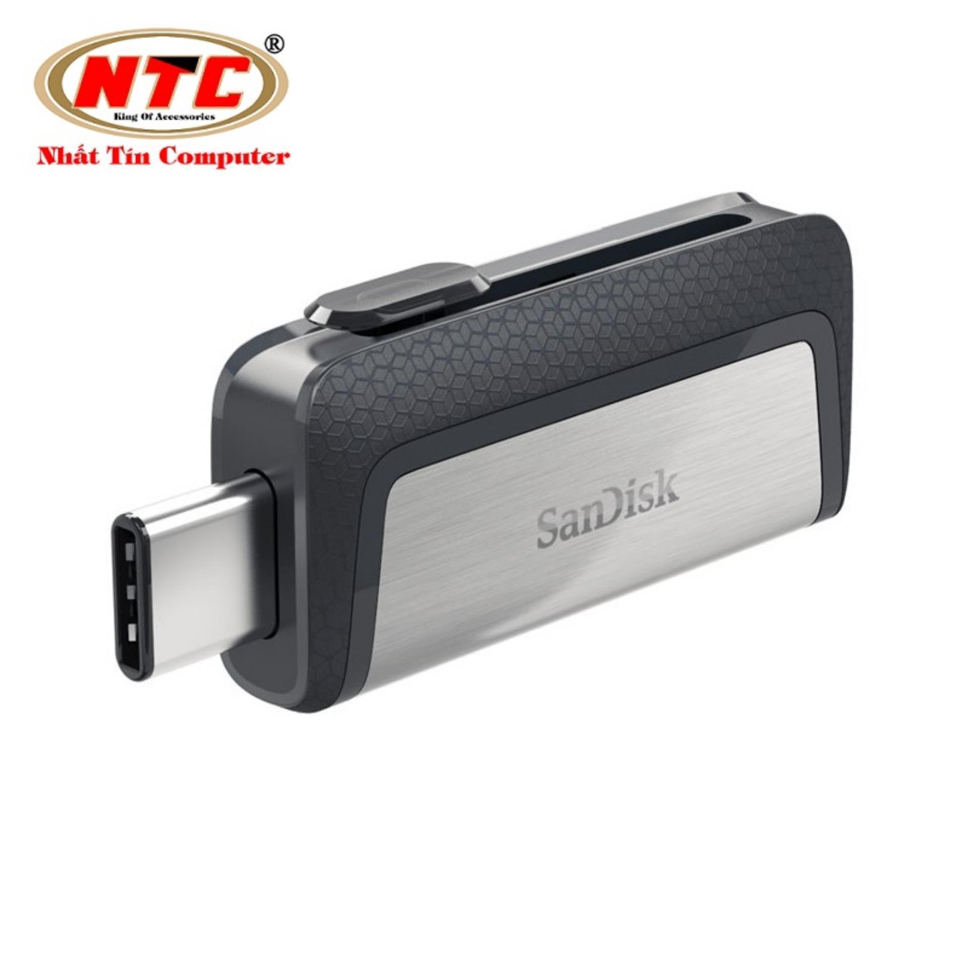 USB OTG Sandisk Ultra Dual TypeC 3.1 dung lượng 64GB 150MB/s (Bạc) Nhat Tin Authorised Store
